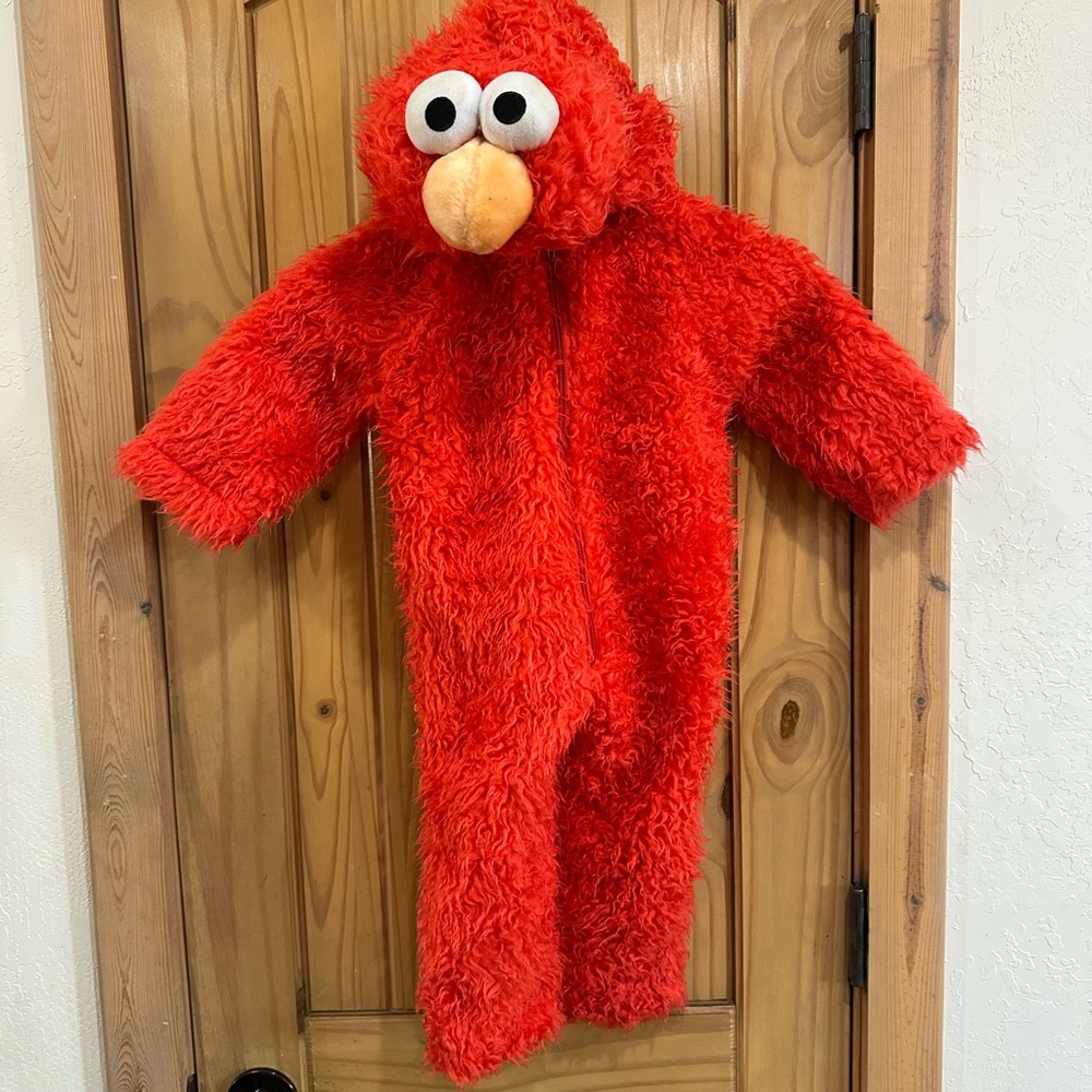 Sesame Street Elmo Red Furry One-Piece Costume